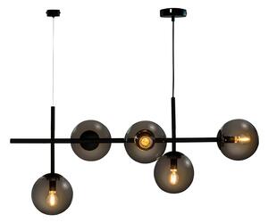 Lampada a sospensione Dyberg Larsen, Como, dimmerabile, Nero, Soggiorno, Vetro