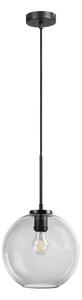 Lampada a sospensione Dyberg Larsen, Loop, dimmerabile, Nero, Soggiorno, Vetro