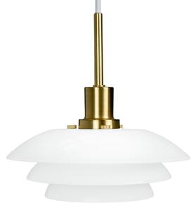 Lampada a sospensione Dyberg Larsen, DL20, dimmerabile, Bianco, Soggiorno, Vetro, Scandinavo