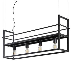 Lampada a sospensione Lindby, Grisela, dimmerabile, Nero, Soggiorno, Metallo, Moderno