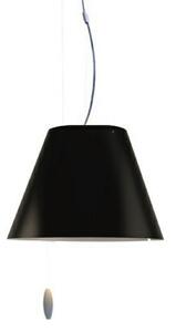 Lampada a sospensione Luceplan, Nero, Soggiorno, Plastica