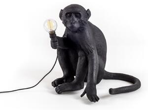 Lampade da esterno SELETTI, Monkey Lamp, Nero, Plastica, Design