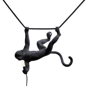 Lampade da esterno SELETTI, Monkey Lamp, Nero, Plastica, Design