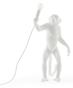Lampade da tavolo SELETTI, Monkey Lamp, Bianco, Soggiorno, Plastica, Design