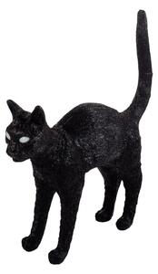 Lampade da tavolo SELETTI, Jobby The Cat, dimmerabile, Nero, Soggiorno, Plastica, Design