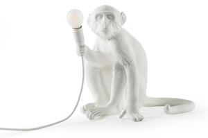 Lampade da tavolo SELETTI, Monkey Lamp, Bianco, Soggiorno, Plastica, Design