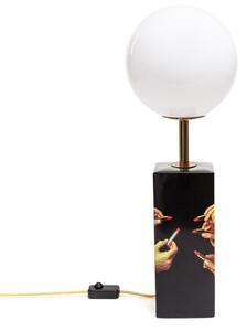 Lampade da tavolo SELETTI, Toiletpaper, dimmerabile, Nero, Soggiorno, Ceramica, Design