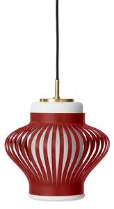 Lampada a sospensione Warm Nordic, Opal Lamella, dimmerabile, Rosso, Sala da pranzo, Metallo, Vintage