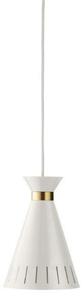Lampada a sospensione Warm Nordic, Cone, dimmerabile, Bianco, Cucina, Metallo, Vintage