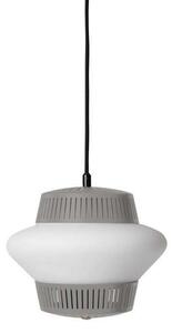 Lampada a sospensione Warm Nordic, Opal Arch, dimmerabile, Grigio, Sala da pranzo, Metallo, Design