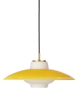 Lampada a sospensione Warm Nordic, Opal Shade, dimmerabile, Giallo, Sala da pranzo, Metallo, Scandinavo