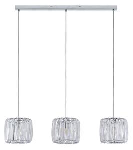 Lampada a sospensione Lindby, Sofia, dimmerabile, Trasparente, Cucina, Plastica, Moderno