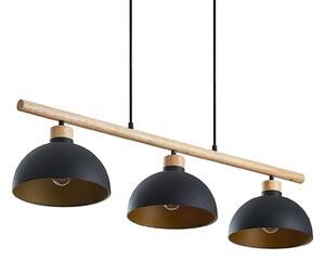 Lampada a sospensione Lindby, Tirzana, dimmerabile, Nero, Soggiorno, Metallo, Vintage