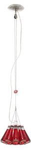 Lampada a sospensione Ingo Maurer, Campari Light, dimmerabile, Rosso, Soggiorno, Vetro, Design