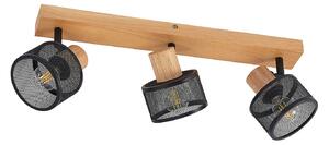 Plafoniera Lindby, Evinora, dimmerabile, Legno, Soggiorno, Legno, Moderno