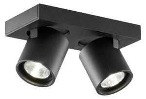 Plafoniera LIGHT-POINT, dimmerabile, Nero, Soggiorno, Alluminio