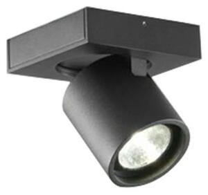 Plafoniera LIGHT-POINT, dimmerabile, Nero, Soggiorno, Alluminio