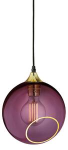 Lampada a sospensione DESIGN BY US, Ballroom, dimmerabile, Viola, Soggiorno, Vetro, Design