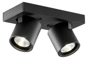 Plafoniera LIGHT-POINT, dimmerabile, Nero, Soggiorno, Alluminio