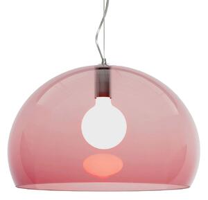 Lampada a sospensione Kartell, FL/Y, dimmerabile, Rosso, Soggiorno, Plastica, Design