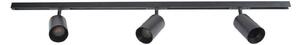 Designline Tube Kit PRO Set di 3 binari da 1 m, nero