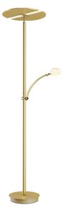 Lampada da terra Lucande, Anniki, dimmerabile, Dorato / Ottone, Soggiorno, Metallo, Moderno