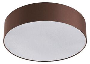 Plafoniera Lindby, Sebatin, dimmerabile, Marrone / Ruggine, Camera da letto, Tessuto / Tessile, Moderno