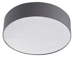 Plafoniera Lindby, Sebatin, dimmerabile, Grigio, Camera da letto, Tessuto / Tessile, Moderno