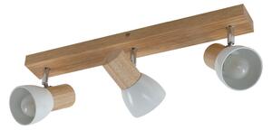 Plafoniera Lindby, Thorin, dimmerabile, Legno, Soggiorno, Legno, Scandinavo