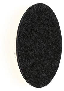 Applique da parete Paulmann, Tulga, dimmerabile, Nero, Soggiorno, Tessuto / Tessile, Moderno