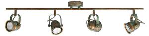 Plafoniera Lindby, Leonor, dimmerabile, Bronzo / Ottone anticato, Soggiorno, Metallo, Antico