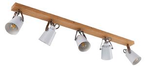 Plafoniera Lindby, Blana, dimmerabile, Legno, Soggiorno, Legno, Scandinavo