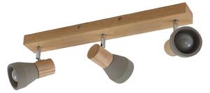 Plafoniera Lindby, Filiz, dimmerabile, Grigio, Camera da letto, Cemento, Scandinavo