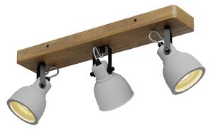 Plafoniera Lindby, Mitis, dimmerabile, Grigio, Soggiorno, Cemento, Industriale