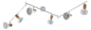 Plafoniera Lindby, Fridolin, dimmerabile, Bianco, Cucina, Metallo, Moderno