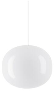 Lampada a sospensione Lodes, dimmerabile, Bianco, Sala da pranzo, Vetro