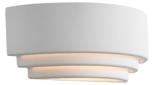 Applique da parete Nordlux, Lancio Oblong, dimmerabile, Bianco, Corridoio, Gesso / Argilla