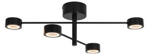 Plafoniera Nordlux, Clyde Flex, dimmerabile, Nero, Camera da letto, Metallo