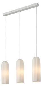 Lampada a sospensione Nordlux, Miella, dimmerabile, Bianco, Sala da pranzo, Vetro