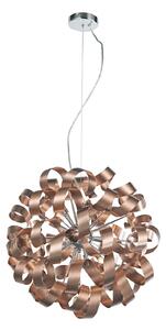 Lampada a sospensione Lucande, Kaelor, dimmerabile, Rame, Soggiorno, Alluminio, Moderno