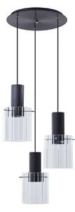 Lampada a sospensione Lucande, EIrian, dimmerabile, Trasparente, Soggiorno, Vetro, Moderno