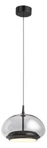 Lampada a sospensione LOOM DESIGN, Avalon, dimmerabile, Nero, Soggiorno, Vetro, Moderno