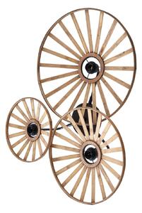 Applique da parete Lindby, Evandor, dimmerabile, Legno, Soggiorno, Metallo