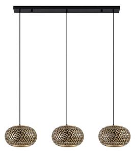Lampada a sospensione Lindby, Nerys, dimmerabile, Legno, Cucina, Legno