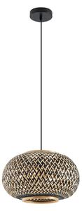 Lampada a sospensione Lindby, Nerys, dimmerabile, Legno, Soggiorno, Legno