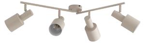 Plafoniera Lindby, Ovelia, dimmerabile, Beige, Soggiorno, Metallo, Moderno