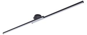Plafoniera Lindby, Aurendor, Nero, Soggiorno, Alluminio, Moderno