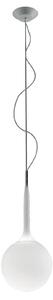 Lampada a sospensione Artemide, Castore, dimmerabile, Bianco, Soggiorno, Vetro, Design