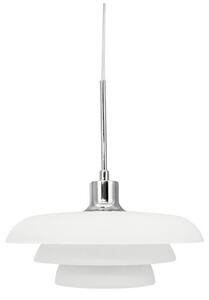Lampada a sospensione Dyberg Larsen, Ava, dimmerabile, Bianco, Soggiorno, Vetro, Moderno