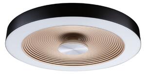 Plafoniera LED Volea, Ø40 cm, IP44, nero/oro